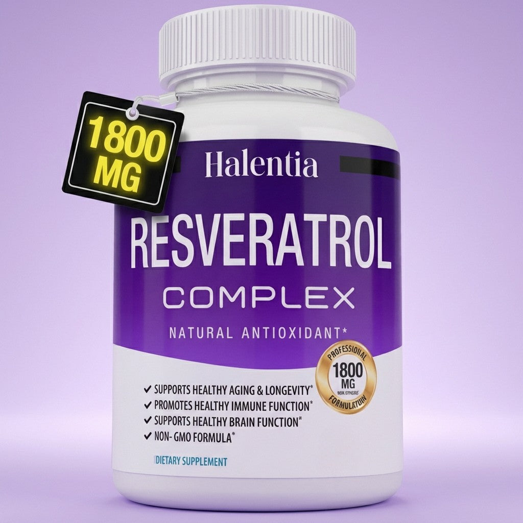 Halentia® Suplemento de Resveratrol 1800mg